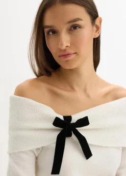 Oversize Pullover mit Camrenausschnitt