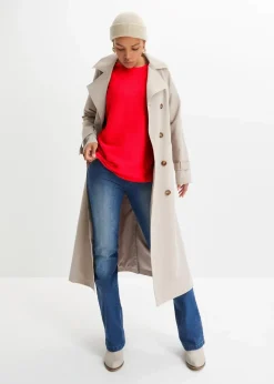 Oversize Ripp-Pullover aus Viskose-Mix