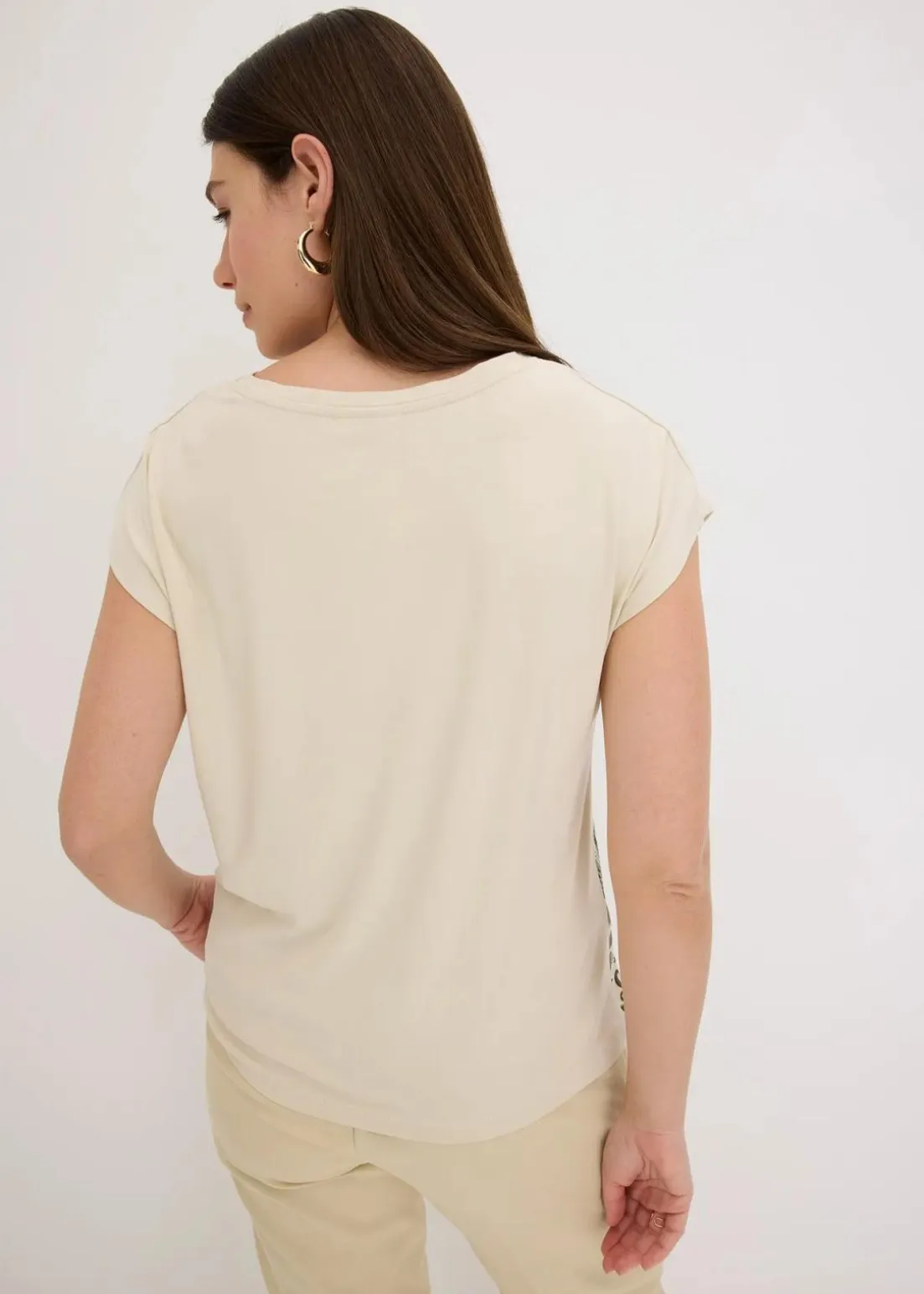 Oversize Shirt mit Spitzenband