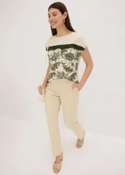 Oversize Shirt mit Spitzenband