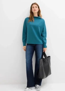 Oversize Sweatshirt aus weichem Scuba