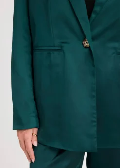 Oversize-Blazer aus Satin