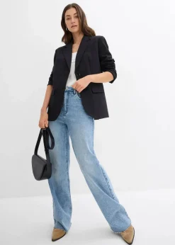 Oversize-Blazer mit leichten Schulterpolstern
