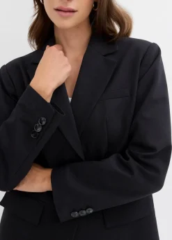 Oversize-Blazer mit leichten Schulterpolstern