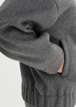 Oversize-Blouson in Wolloptik