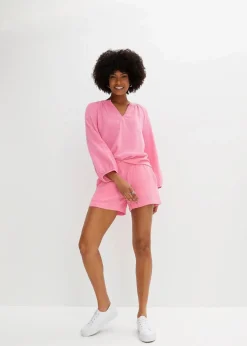 Oversize-Bluse aus Musselin