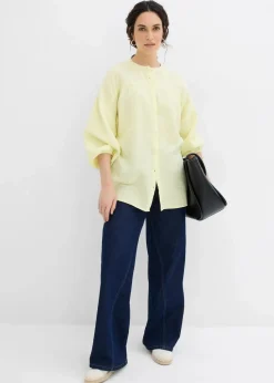 Oversize-Bluse aus Musselin