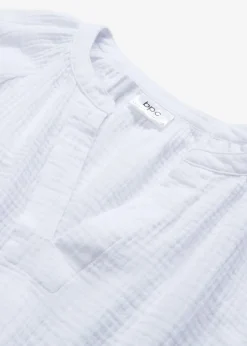 Oversize-Bluse aus Musselin