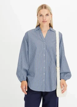 Oversize-Bluse aus reiner Baumwolle
