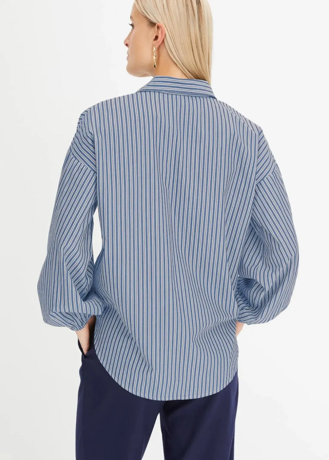 Oversize-Bluse aus reiner Baumwolle