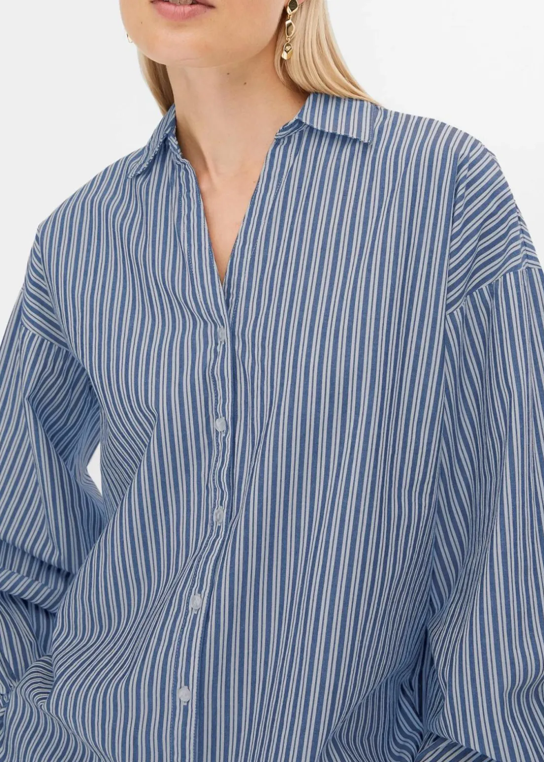 Oversize-Bluse aus reiner Baumwolle