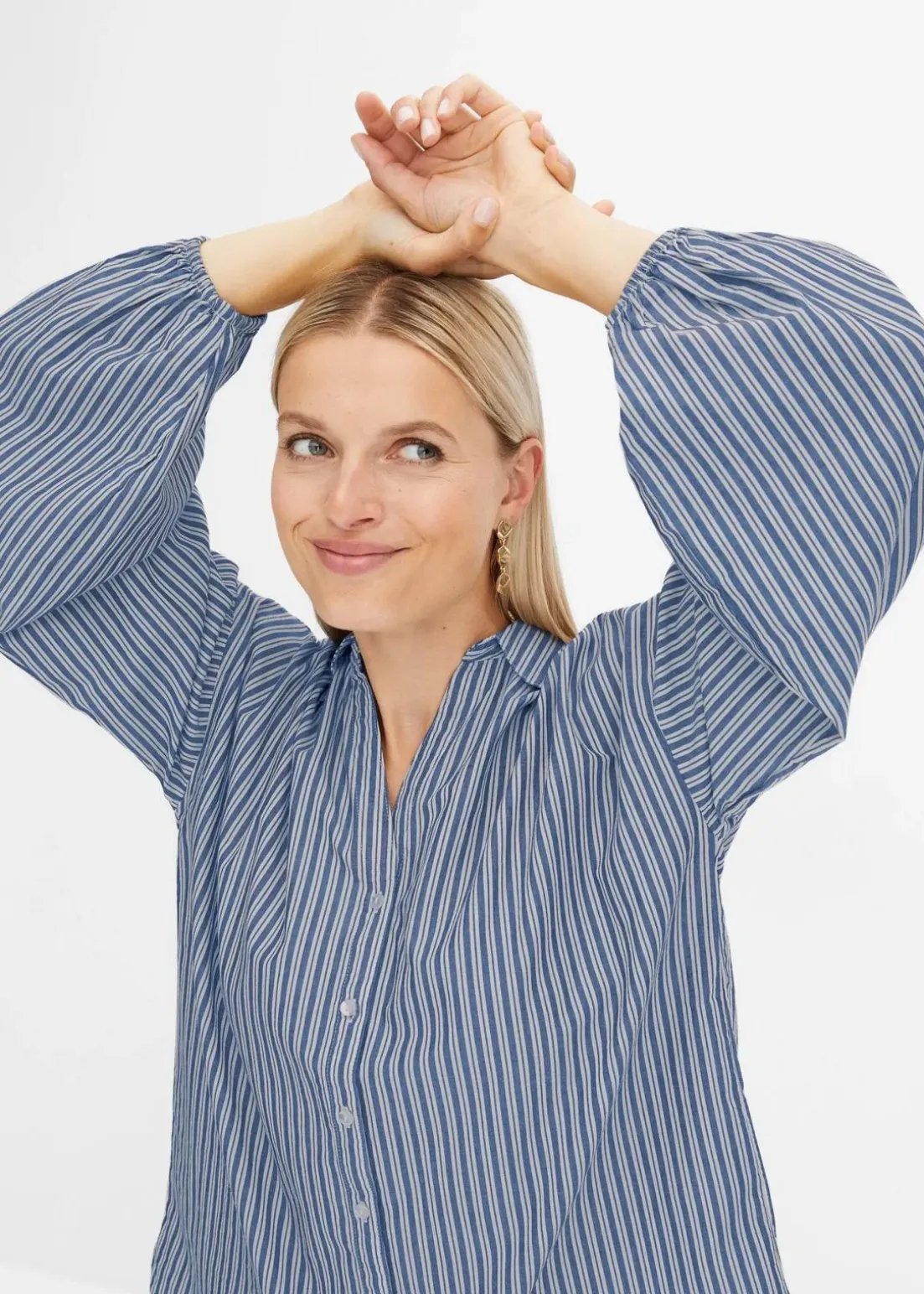 Oversize-Bluse aus reiner Baumwolle