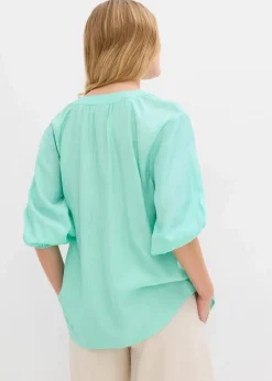Oversize-Bluse aus softem Viskose-Mix