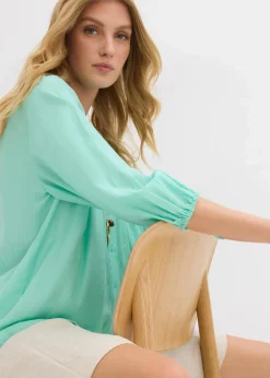 Oversize-Bluse aus softem Viskose-Mix