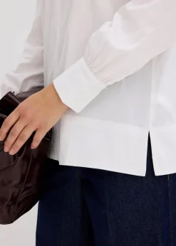 Oversize-Bluse mit Volumenärmel