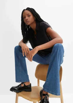 Oversized Blusentop aus fließender Viskose