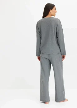 Oversized Loungewear Hausanzug aus weicher Rippe