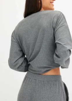 Oversized Loungewear Hausanzug aus weicher Rippe