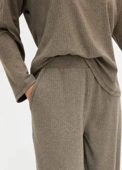 Oversized Loungewear Hausanzug aus weicher Rippe