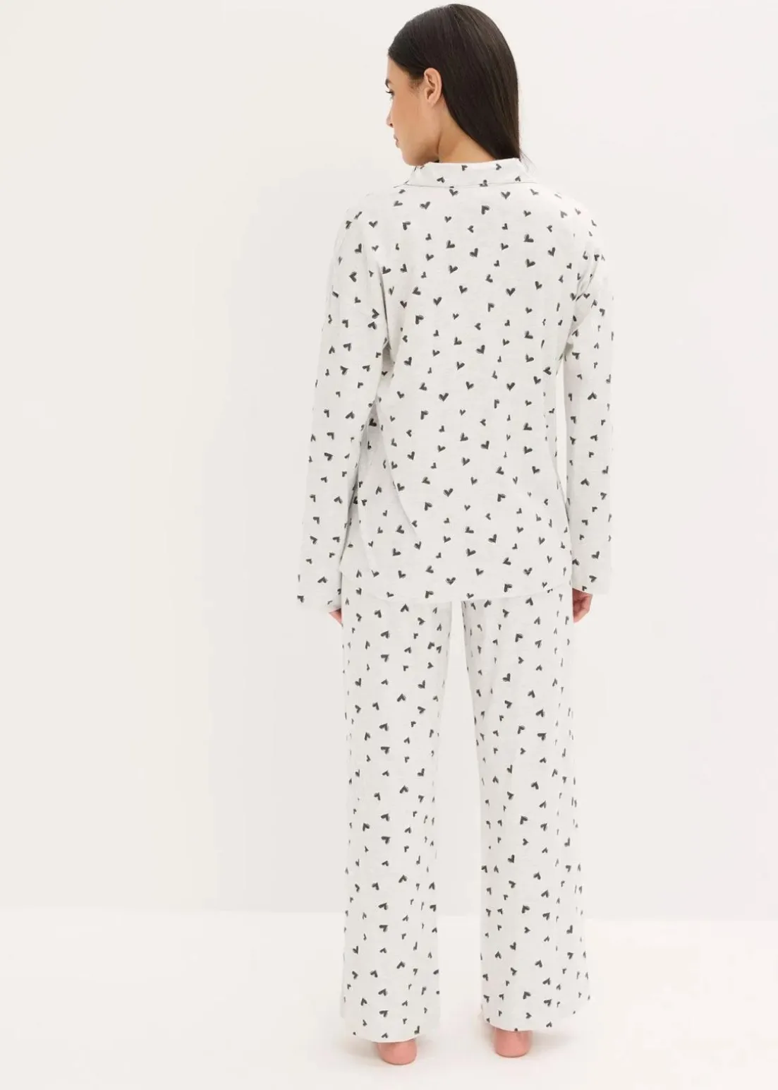 Oversized Pyjama mit Knopfleiste