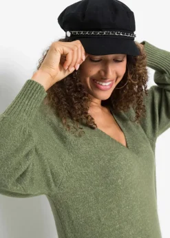 Oversized Strickkleid in Midilänge