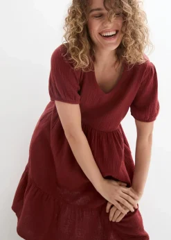 Oversized-Kleid aus Baumwoll-Musselin