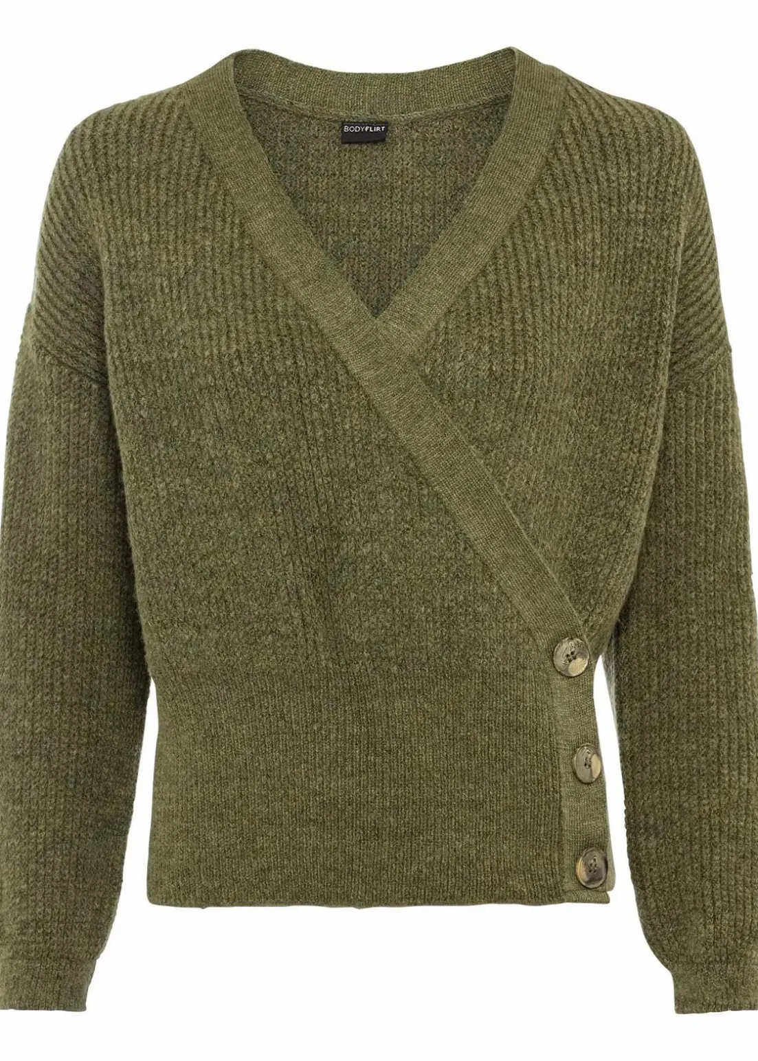 Oversized-Pullover in Wickeloptik