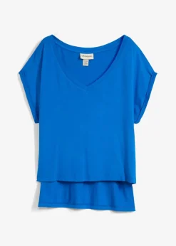 Oversized-Shirt aus fließendem Viskose-Mix