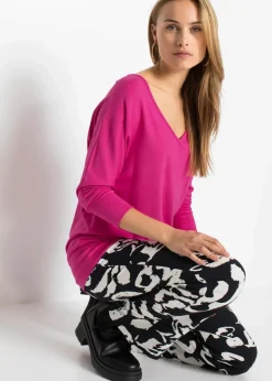 Oversized-Shirt aus fließender Viskose