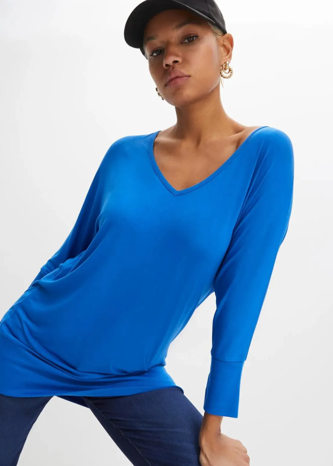 Oversized-Shirt aus fließender Viskose