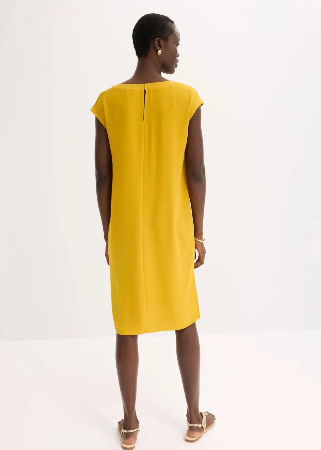 Oversize-Kleid aus strukturiertem Crêpe
