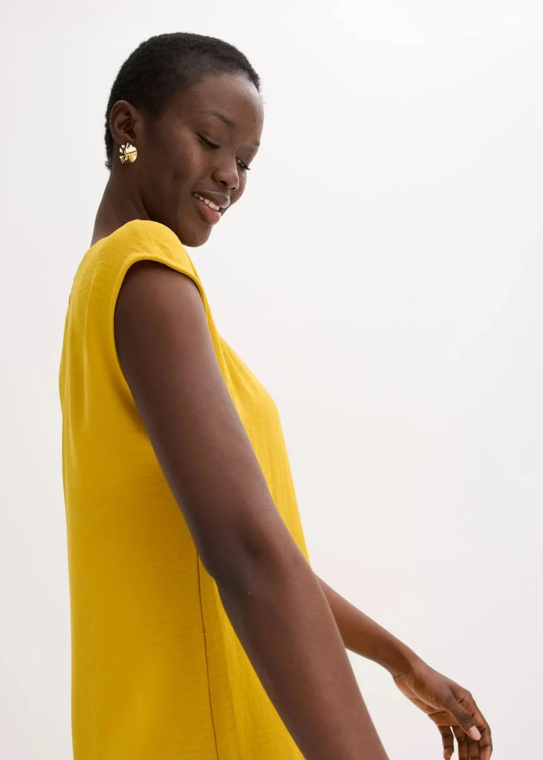 Oversize-Kleid aus strukturiertem Crêpe