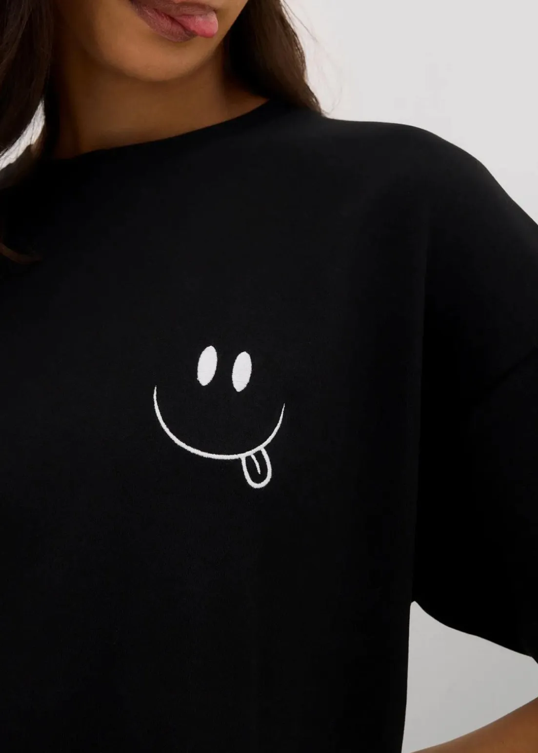 Oversize-Longshirt aus reiner Bio-Baumwolle