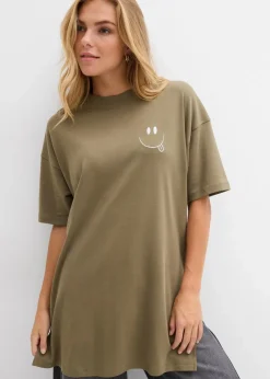 Oversize-Longshirt aus reiner Bio-Baumwolle