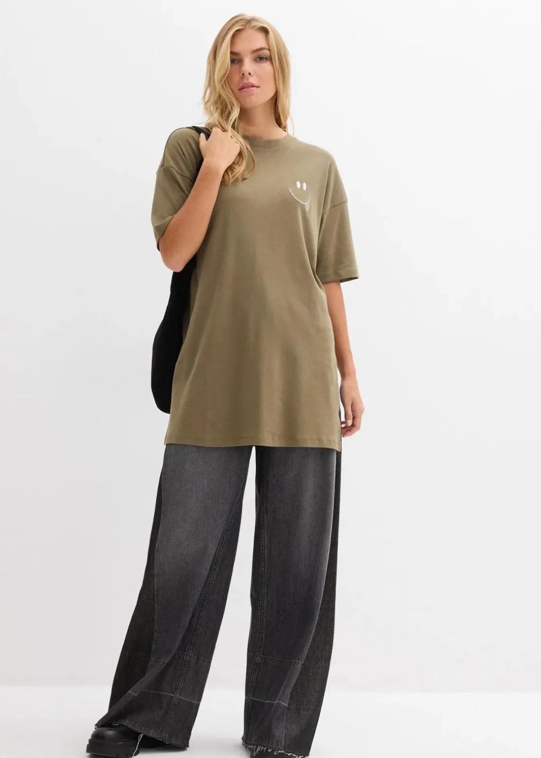 Oversize-Longshirt aus reiner Bio-Baumwolle