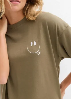 Oversize-Longshirt aus reiner Bio-Baumwolle