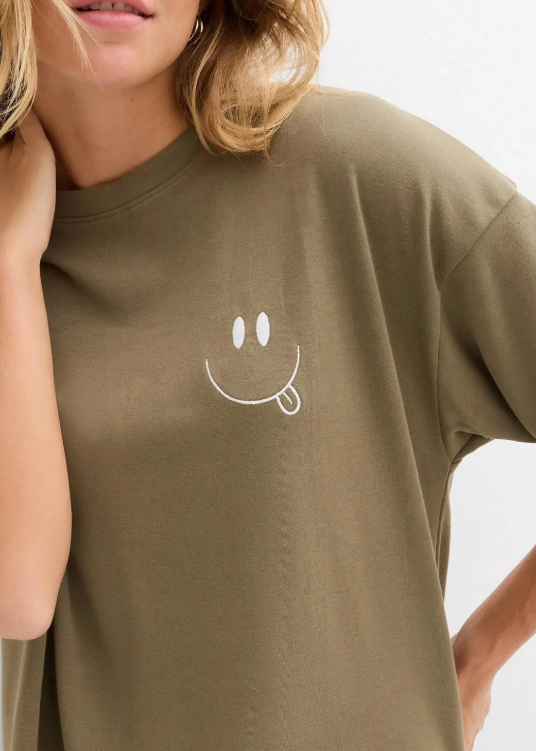 Oversize-Longshirt aus reiner Bio-Baumwolle