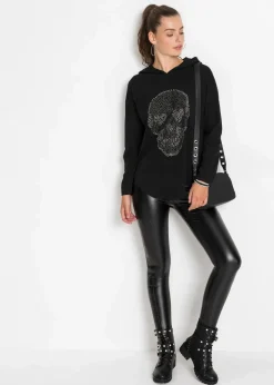 Oversize-Longshirt mit Kapuze