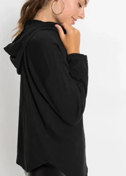 Oversize-Longshirt mit Kapuze