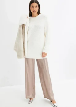 Oversize-Pullover aus Flauschgarn