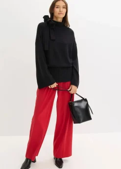 Oversize-Pullover aus softem Viskose-Mix