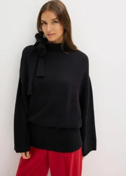 Oversize-Pullover aus softem Viskose-Mix