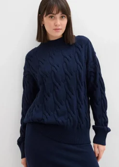 Oversize-Pullover aus softem Viskose-Mix