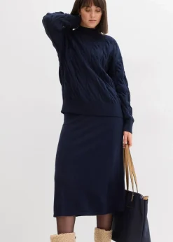 Oversize-Pullover aus softem Viskose-Mix