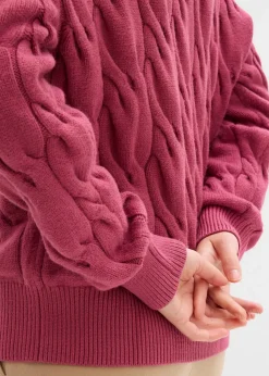 Oversize-Pullover aus softem Viskose-Mix