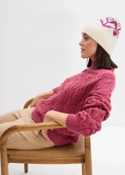 Oversize-Pullover aus softem Viskose-Mix