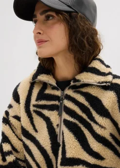 Oversize-Pullover aus Teddyfleece