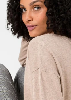 Oversize-Pullover aus Viskose- mix