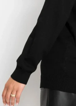 Oversize-Pullover aus Viskose- mix