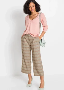 Oversize-Pullover aus Viskose- mix